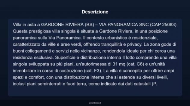Immobile in asta di 31 m², box auto in vendita a Gardone Riviera - Foto 4