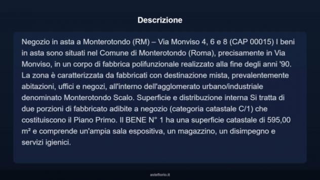 Immobile in asta di 595 m² in vendita a Monterotondo - Foto 4