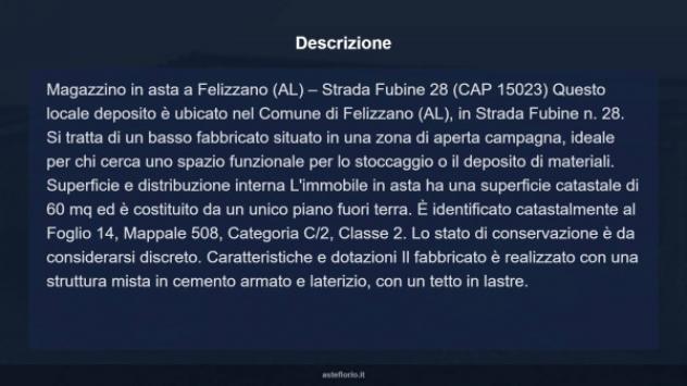 Immobile in asta di 60 m² in vendita a Felizzano - Foto 9
