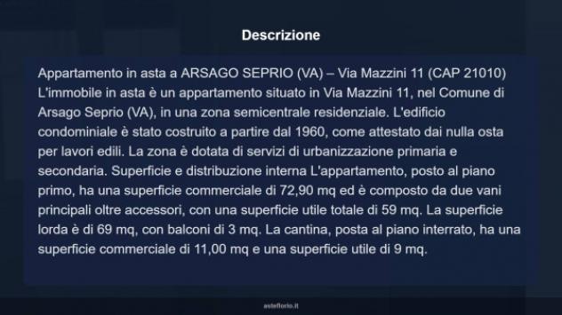 Immobile in asta di 72 m² in vendita a Arsago Seprio - Foto 13