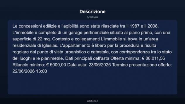 Immobile in asta di 124 m², box auto in vendita a Iglesias - Foto 4