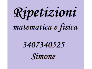 Ripetizioni (online) di matematica e fisica