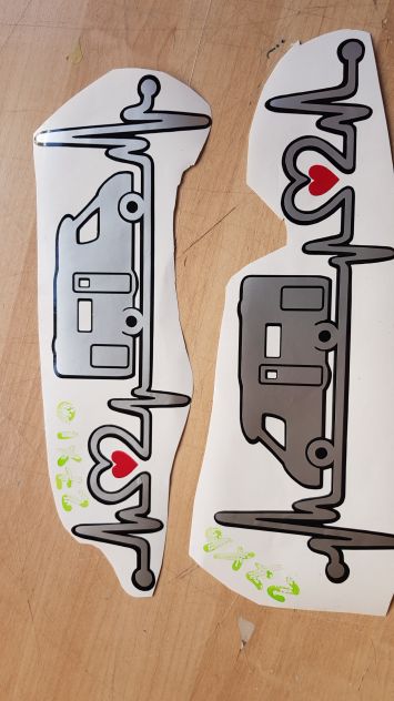 Adesivo I Love Stuttgart 5x5 Cm: Decalcomania Multicolore Per Auto E Oggetti - 3