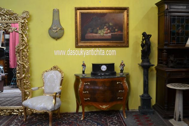Comò bombato a tre cassetti stile Luigi XV cm. 123 - Foto 3