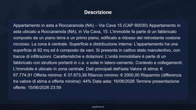 Immobile in asta di 92 m² con più di 5 locali in vendita a Roccarainola - Foto 18