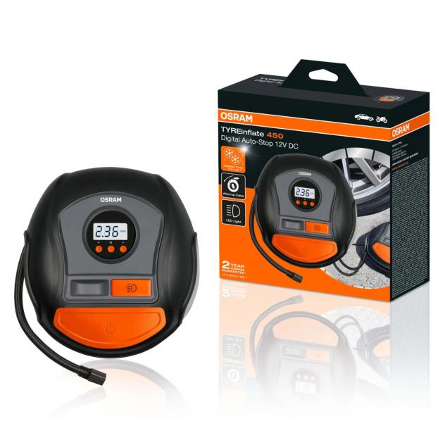OSRAM Tyreinflate 450 Compressore d'Aria Rapido e Compatto