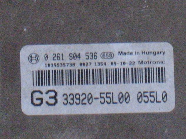 0261S04536 ECU FIAT SUZUKI 1.6 SX4 0261S04536 G3 33920-55L00 ME17.9.51 - Foto 2