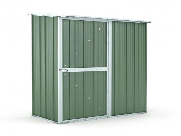 Box in Acciaio Zincato Casetta da Giardino in Lamiera 1.74 x 1.00 m x h1.82 m - 43 KG – 1.74 metri quadri - VERDE - Foto 2