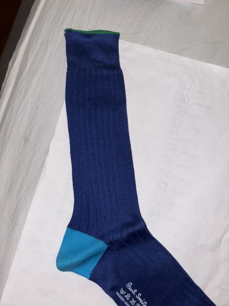 CALZE NUOVE MAI USATE DA UOMO FIRMATE ORIGINALI”PAUL SMITH”MADE IN ITALY LEGGERE - Foto 6