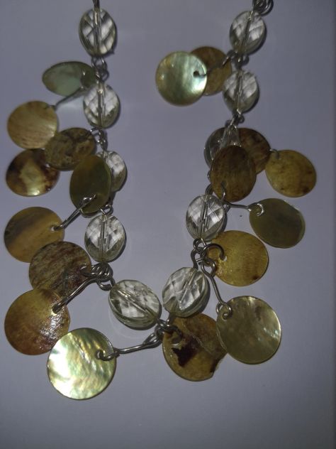 Collana verde con orecchini - Foto 3