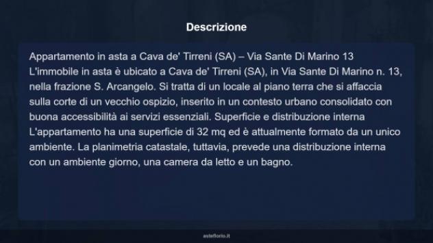 Immobile in asta di 32 m² in vendita a Cava de' Tirreni - Foto 9