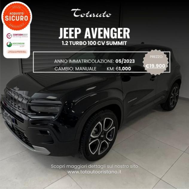 JEEP Avenger 1.2 Turbo 100 CV Summit rif. 23750134