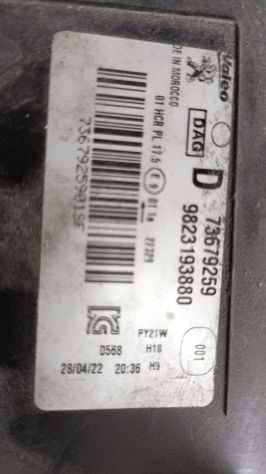FARO ANTERIORE DX ALOGENO PEUGEOT 208 2020 9823193880 - Foto 3