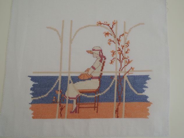 Olga Al Mare Ricamo A MANO PUNTO CROCE - Foto 2