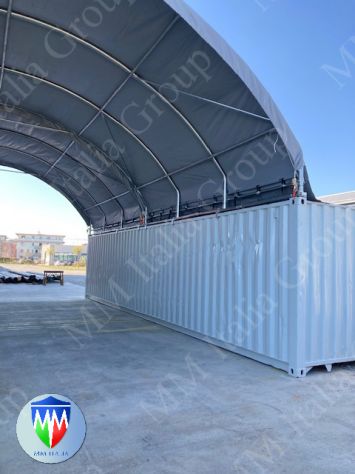 Coperture Tunnel su container 8 x 6 x 5,6 con aperture a Fisarmonica ambo i lati - Foto 7