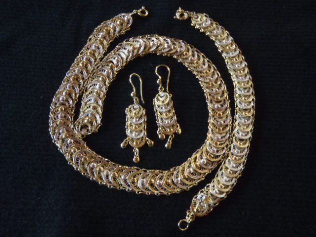 Collana parure filigrana argento - Foto 5