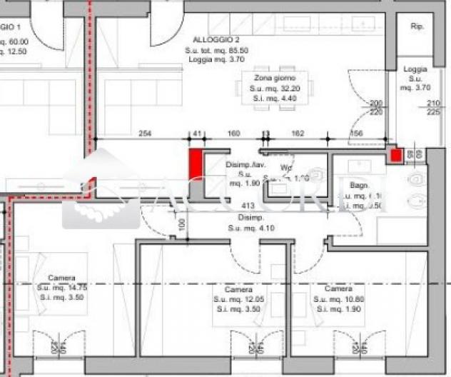 APPARTAMENTO di 5 vani e di 95 mq (MONTEBELLUNA) rif. BL031 - Foto 11