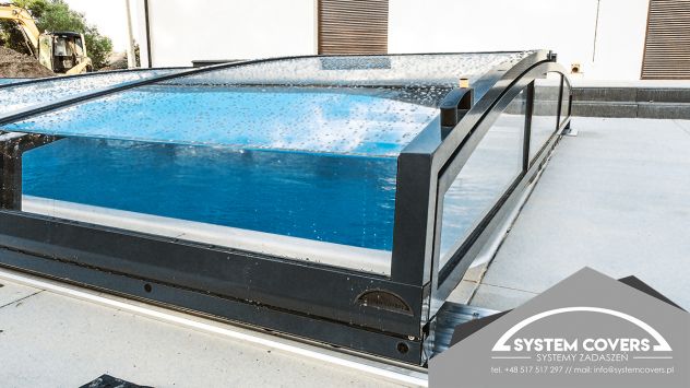 Tettoie e Coperture per Piscine, Copertura telescopica per Piscina 4,2x8,5x0,6m - Foto 4