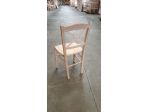 Sedia in faggio grezzo sedile  paglia