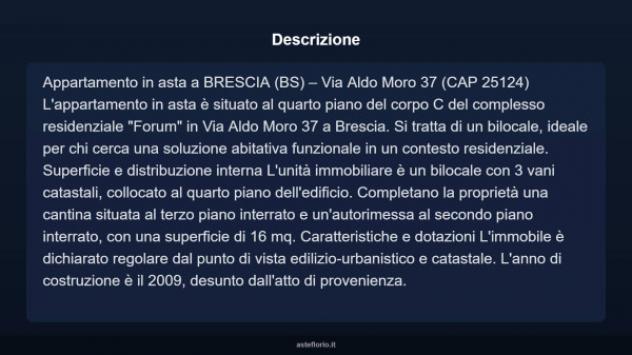 Immobile in asta di 52 m², box auto in vendita a Brescia - Foto 3