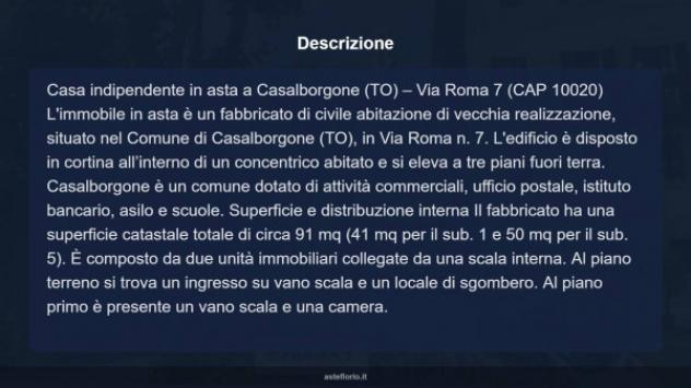 Immobile in asta di 91 m² in vendita a Casalborgone - Foto 6