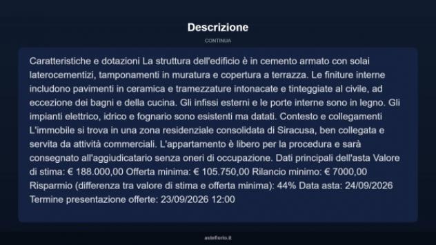 Immobile in asta di 188 m² in vendita a Siracusa - Foto 5