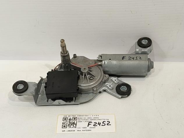 MOTORINO TERGICRISTALLO POSTERIORE BMW X3 1° Serie 6917907 0390201824 N47D20C (0410) - Foto 2