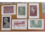 6 PICCOLE STAMPE DI CAPRI MENESTRELLO S. FRANCESCO BYRON DEMOSTENE ARIOSTO -