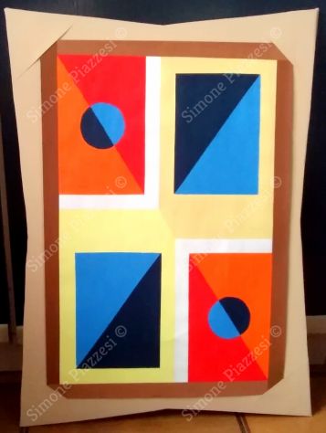 Quadro di Simone Piazzesi - TONALITÀ BINARIE O DEL RITORNO DEL MANDRIANO DELLO