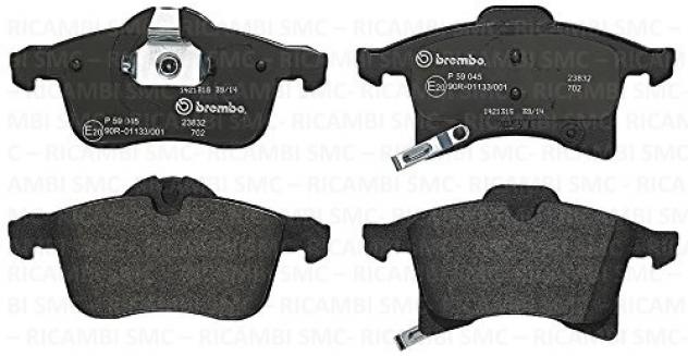 Kit Pastiglie Brembo P59045 Per Opel, Chevrolet
