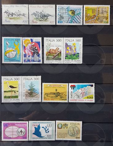 ITALIA 1980-1985 lotto di 90 francobolli - Foto 6