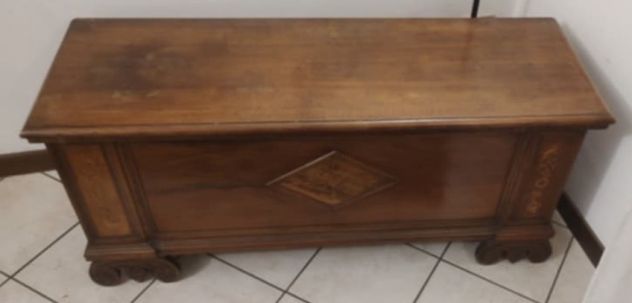 Cassapanca in Legno di Noce Antico - Foto 2