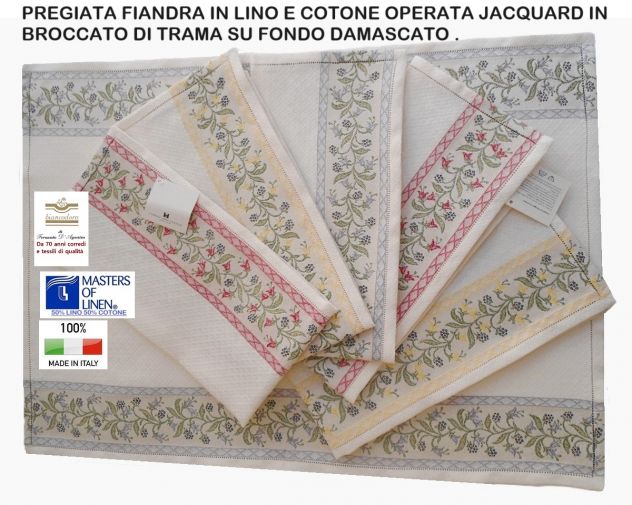 TOVAGLIE ASCIUGAMANI LENZUOLA FIANDRA LINO TESSUTI A TELAIO - Foto 9