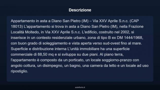 Immobile in asta di 88 m² in vendita a Diano San Pietro - Foto 6