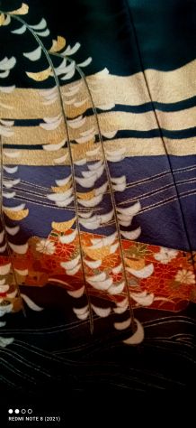 Kimono vintage Kuro Tomesode - Foto 5