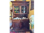 Antica credenza doppio corpo stile Neorinascimentale del 900