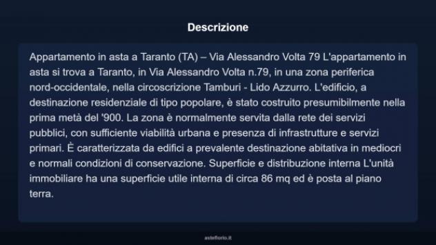 Immobile in asta di 86 m² in vendita a Taranto - Foto 6