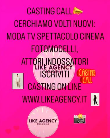 Casting volti nuovi moda tv spettacolo