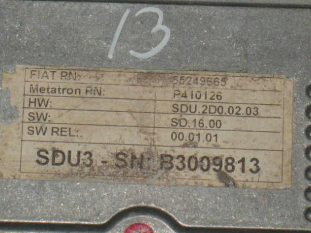 55249665 ECU LANCIA DELTA P410126 55249665 B3009813 SDU3 - Foto 2