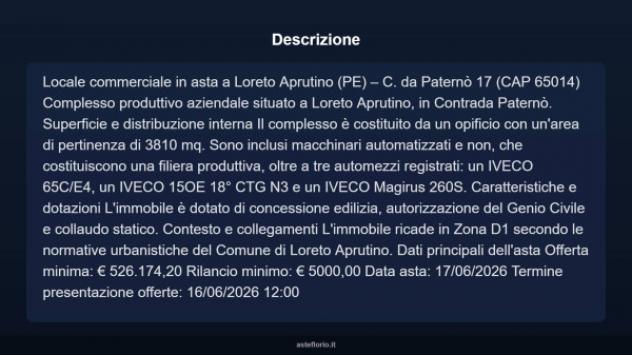Immobile in asta di 3810 m² in vendita a Loreto Aprutino - Foto 10