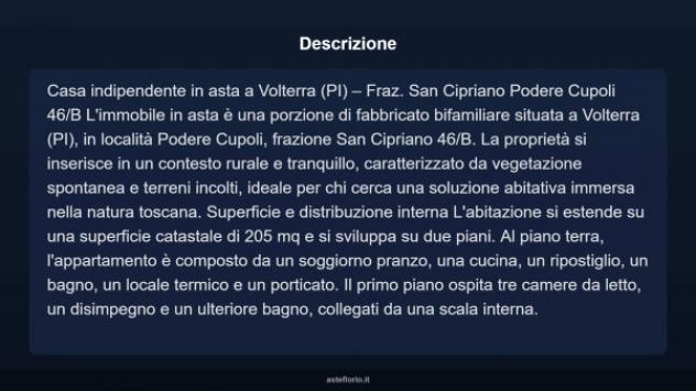 Immobile in asta di 205 m² in vendita a Volterra - Foto 3