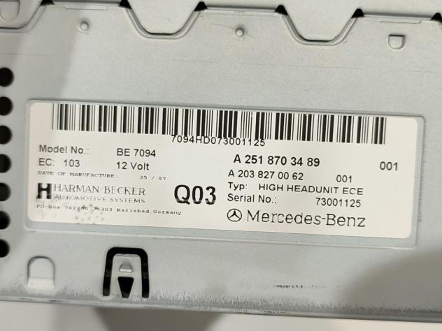 AUTORADIO MERCEDES Classe R W251 A2518703489 642950 (05) - Foto 5