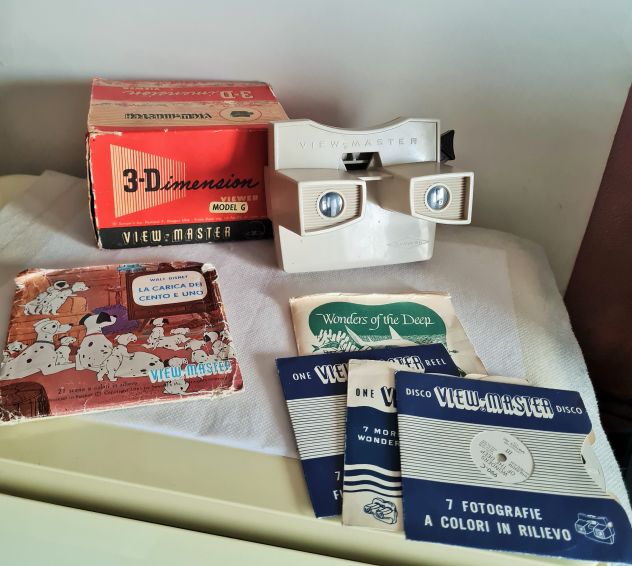 Visore stereoscopico View-Master Model G degli anni '60, perfettamente funzionan