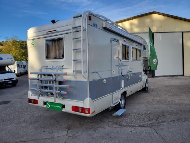 CAMPER RIMOR FORD MANSARDATO 7 POSTI DOPPIA DINETTE LETTI CASTELLO CLIMATIZZATORE TENDALINO GENERALI USATI - Foto 4