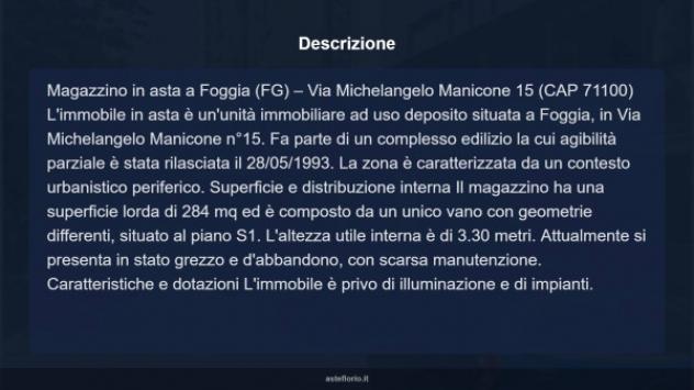 Immobile in asta di 284 m² in vendita a Foggia - Foto 9