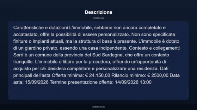 Immobile in asta di 123 m² in vendita a Serri - Foto 4
