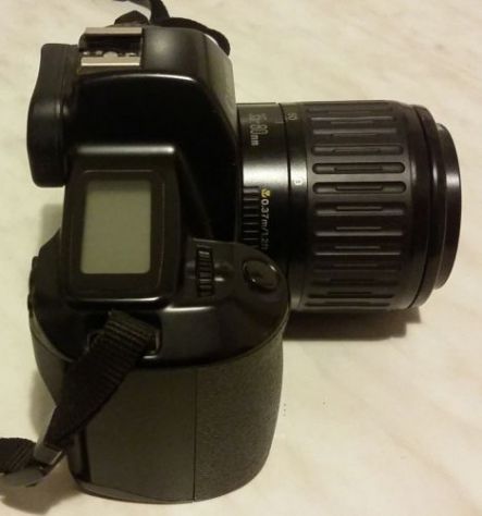 FOTOCAMERA CANON EOS 1000 A PELLICOLA 35MM+FLASH SPEEDLITE 200E+ BORSA/LIBRETTO - Foto 7