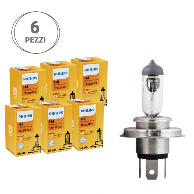 Kit Lampade H4 Vision Philips 12342Prc1-6