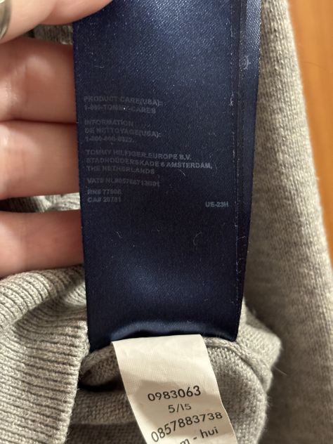 MAGLIONE/PULLOVER A LUPETTO COME NUOVO DA UOMO FIRMATO ORIGINALE:TOMMY HILFIGER - Foto 8