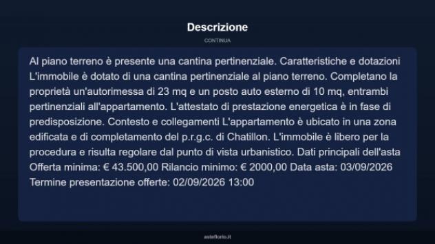 Immobile in asta di 34 m², box auto in vendita a Chatillon - Foto 17